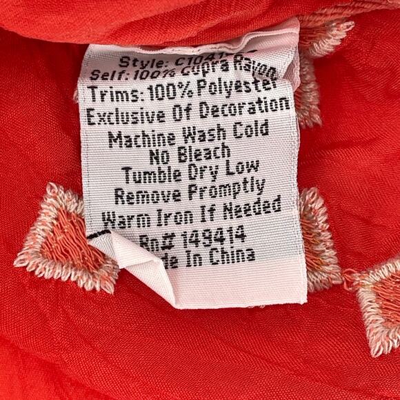 Johnny Was Women's Dakota Poncho Style Tunic Top, Boxy, Sz. S Boho Peasant - Picture 5 of 10